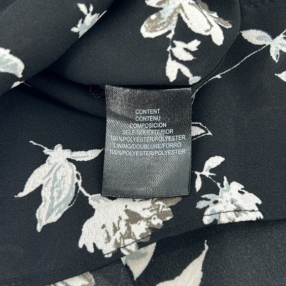 WAYF Black White Floral Deep V Neck Camisole Tank Top Lace Sexy Cottage Size S - Picture 6 of 8